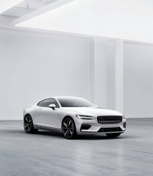 Polestar 1 white exterior, front