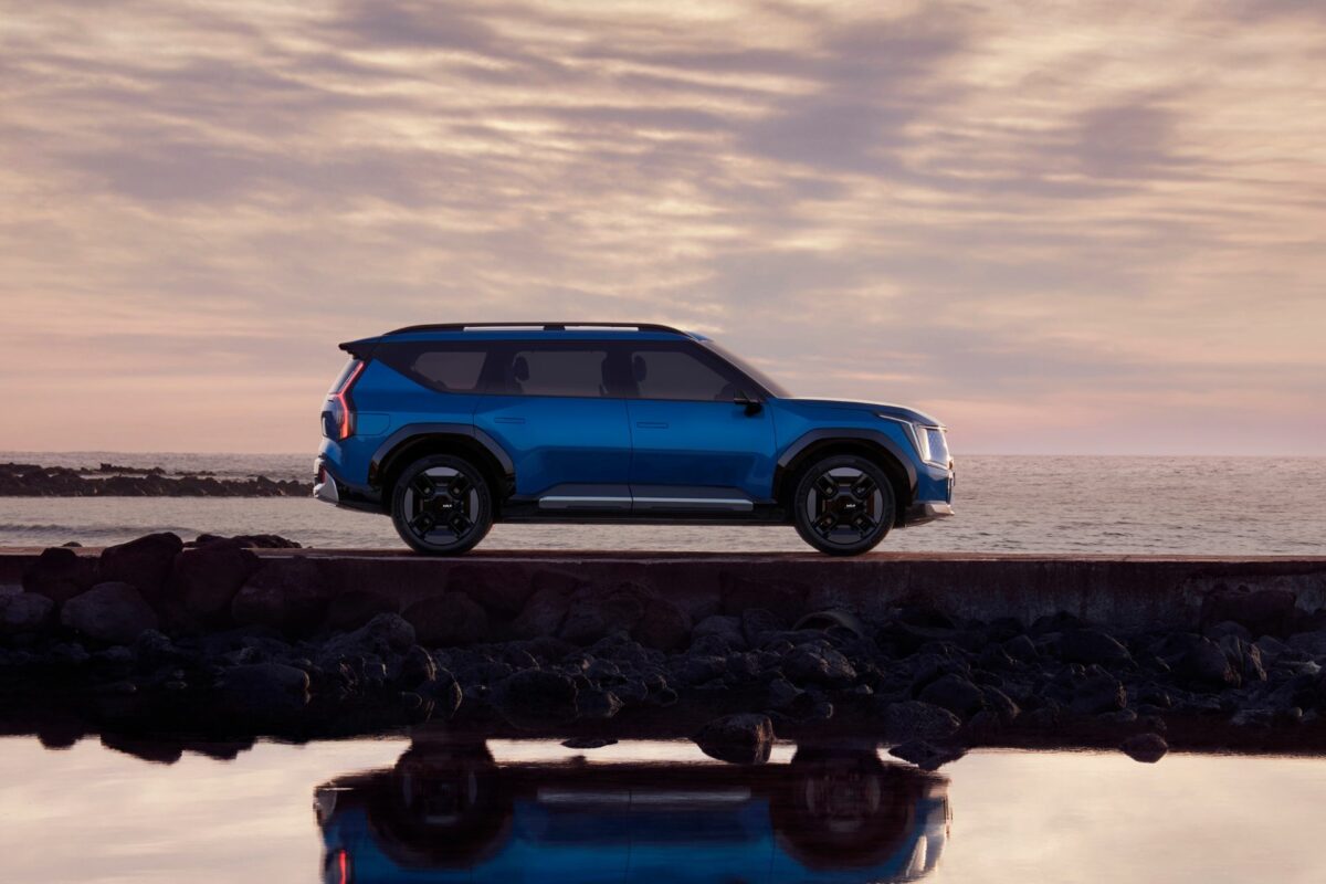 Les dimensions de l'EV9 : 5 010 mm de long sur 1 980 mm de large et 1 755 mm de haut pour un empattement de 3 100 mm