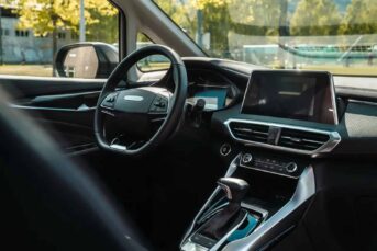 L'écran d'infodivertissement mesure 12,3 pouces de diagonale