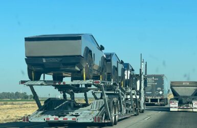 La production du Tesla Cybertruck se précise : des modèles ont été aperçus entre le Texas et la Californie