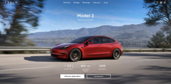 page site tesla model 3